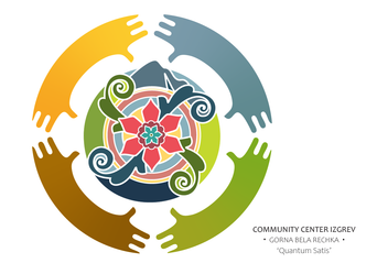 Identity Design for Community center IZGREV by NadiaD.Manning