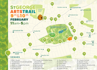 St.George ArtsTrail Map by Nadia D.Manning